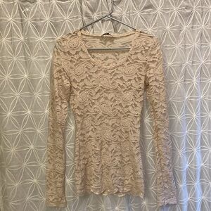 BKE Lace Long Sleeve Shirt